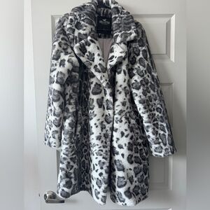 Hollister snow leopard coat
